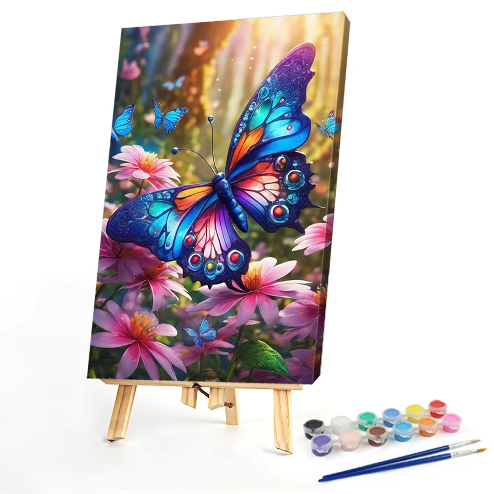 Elegant Butterfly Acrylic Painting