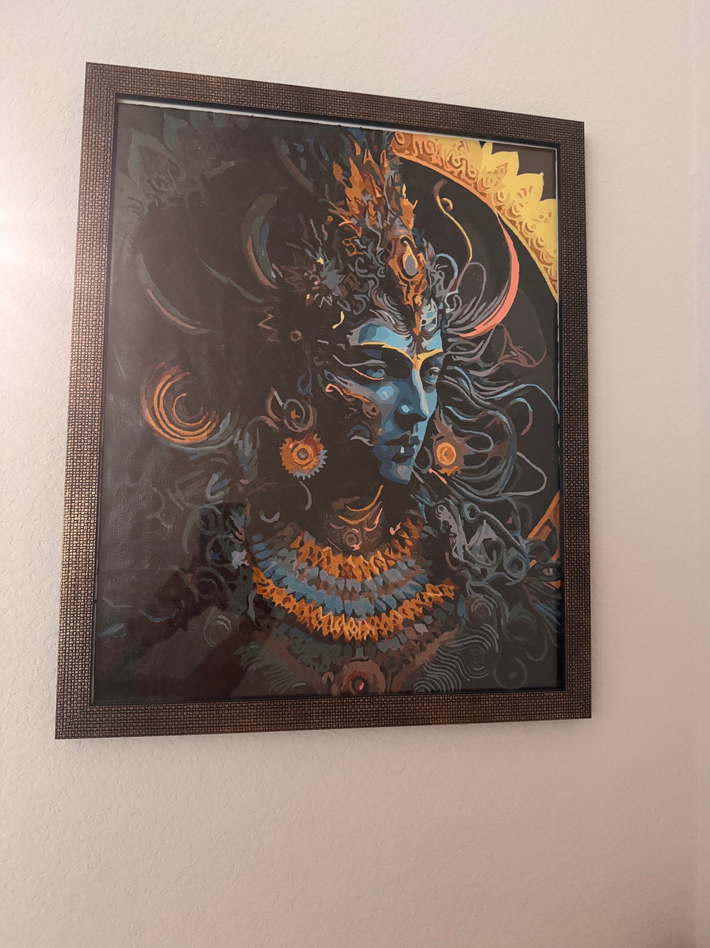 Divine Lord Shiva Acrylic Painting