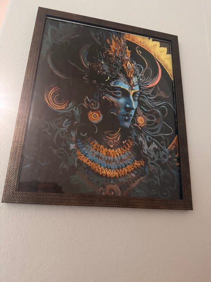 Divine Lord Shiva Acrylic Painting