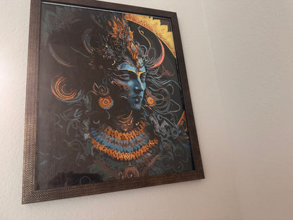 Divine Lord Shiva Acrylic Painting
