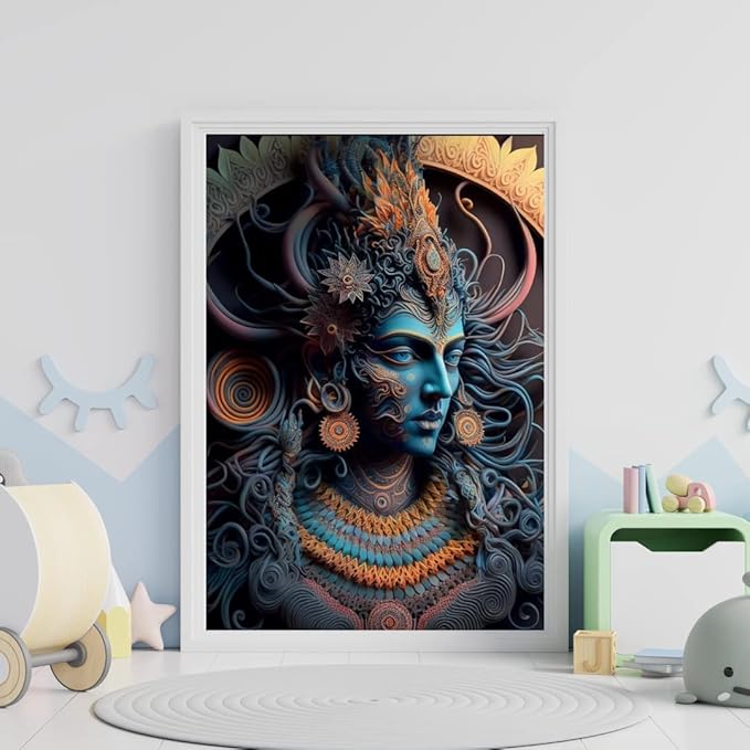 Divine Lord Shiva Acrylic Painting