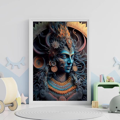 Divine Lord Shiva Acrylic Painting