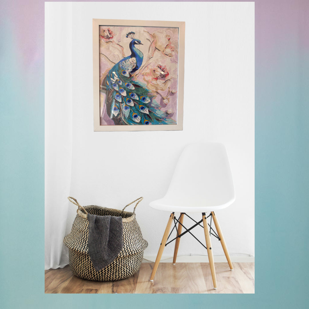 Majestic Peacock Acrylic Painting